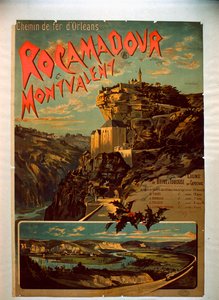 Rocamadour és Montvalent, 1900 körül alkotó: French School
