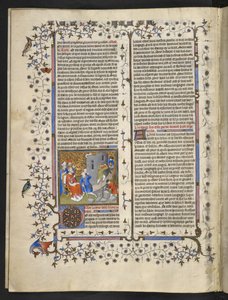 Royal MS 15 D III f.15v Ószövetségi jelenet, „Bible Historiale, 1. és 2. kötet” alkotó: French School
