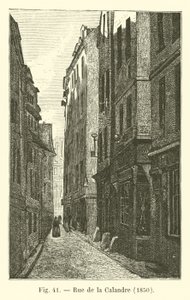 Rue de la Calandre, 1850 alkotó: French School