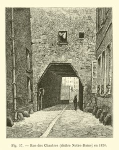 Rue des Chantres, Notre-Dame kolostor, 1820-ban alkotó: French School