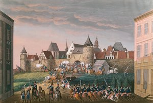 A császári csapatok rohanása Hoschtnál, 1800. augusztus 28 alkotó: French School