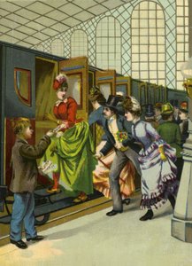 Rohan, hogy felszálljon a vonatra alkotó: French School