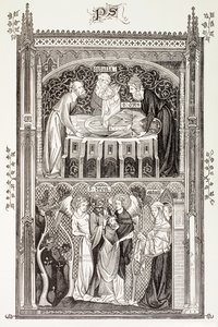 Saint Denis, Paul Lacroix „Katonai és vallási élet a középkorban” című művéből, London, 1880 körül. alkotó: French School