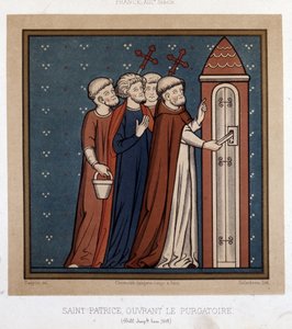 Szent Patrik (vagy Patrik), nyitó purgatórium - Ír Patrik - Szent Patrik - Írország apostola - alkotó: French School