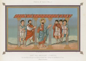 Szent Pál hirdeti az evangéliumot alkotó: French School