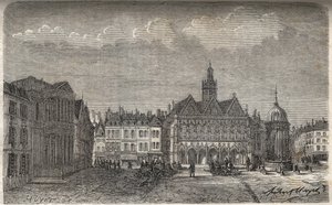 Saint Quentin (Saint-Quentin) Aisne megye – Victor Duruy (1811-1894) metszet a „Histoire de France”-ba – 1882 alkotó: French School