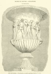 Kariatidák csarnoka, Borghese váza, pentelic márvány, magasság, Im, 717 (metszet) alkotó: French School