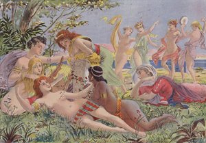 Sapho és Lesbos alkotó: French School