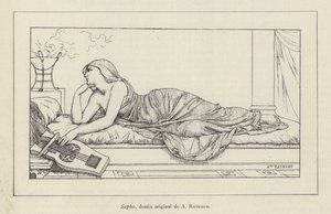 Sappho (litho) alkotó: French School