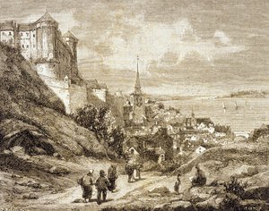 Saumur, Franciaország (metszet) alkotó: French School