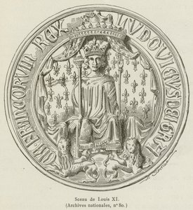 XI. Lajos pecsétje (metszet) alkotó: French School