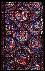 Jelenetek Nagy Károly életéből (747-814) az ambulanciából, 1215-25 alkotó: French School