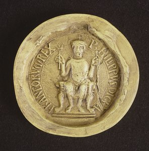 I. Fülöp (1052-1108) pecsétje 1082 (viasz) alkotó: French School