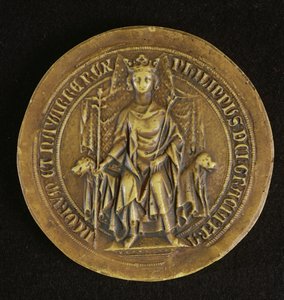 V. Fülöp (1294-1322) The Tall pecsétje, 1317 alkotó: French School