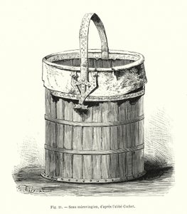 Meroving vödör, Abbe Cochet nyomán (metszet) alkotó: French School