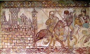 Második keresztes hadjárat (1147-1149): a keresztes hadjáratok kezdete. A Cressac-kápolna freskója alkotó: French School