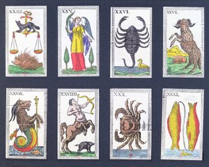 Asztrológiai tarot kártyák kiválasztása alkotó: French School
