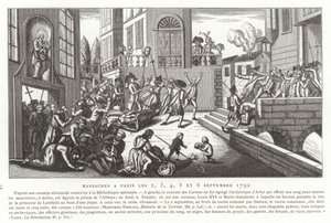 Szeptemberi mészárlások, Párizs, francia forradalom, 1792 alkotó: French School