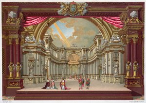 A versailles-i színház díszlete alkotó: French School