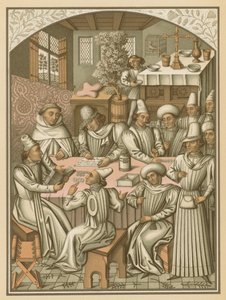 A Charite-Dieu Testvériség és a Notre-Dame elszámolása a roueni helyreállításról, 1466 alkotó: French School