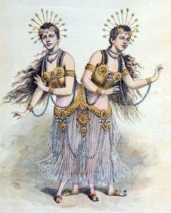 Sziámi ikrek, Rosa – Josepha Blazek a "Le Petit Journal"-ból, Párizs, 1891. április 8. (metszet) alkotó: French School