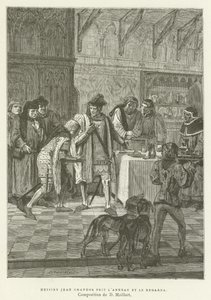 Sir John Chandos fogta a gyűrűt, és megnézte alkotó: French School