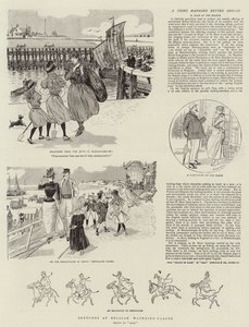 Vázlatok a belga öntözőhelyeken (metszet) alkotó: French School