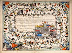 Kígyók és létrák a francia forradalom alapján, 1791 alkotó: French School