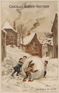 Hógolyó (chromolitho) alkotó: French School