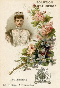 Megoldás Pautauberge kereskedelmi kártya, Alexandra of Denmark alkotó: French School