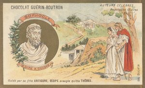 Szophoklész (Kr. e. 495 J-C-406), görög tragikus, az „Oidipus a Colone” szerzője, Kr.e. 401-ben posztumusz játszott darab. alkotó: French School