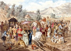 Dél-Kína: Katonai alapképzési vizsga Sin Cheou Fou-ban. Az 1866-1868 közötti indokínai felfedezőút atlasza, szerkesztette F. Gamier alkotó: French School