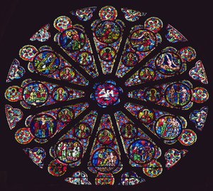 Déli rózsaablak, 1235-40 alkotó: French School