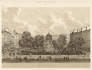 Az Innocents tér, 1878 alkotó: French School