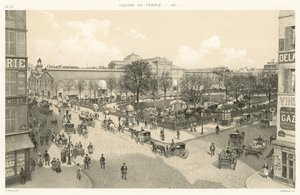 Square du Temple, 1881 alkotó: French School
