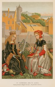 Szent Katalin és Szent Ágnes alkotó: French School