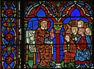 St Cheron ablak: prédikáció (w15) alkotó: French School