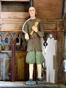 Szent Izidor (polikróm fa) alkotó: French School