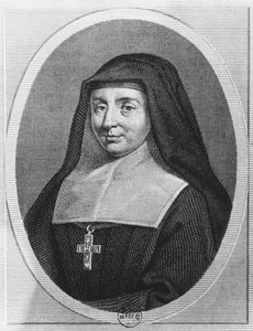St Jane Frances de Chantal (metszet) alkotó: French School