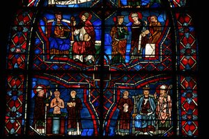 Szent Remi megkereszteli Roi Clovis-t alkotó: French School
