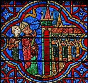 Szent Tamás – a canterburyi katedrálisban (w18) alkotó: French School