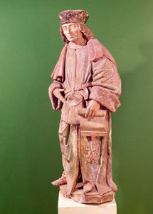 St. Yves de Treguier (1253-1303), a St. Martin-templomból, Amiens (fa)