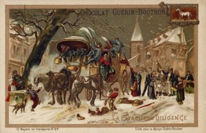 Stagecoach (chromolitho) alkotó: French School
