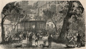 Cheval Blanc bélyegzője Párizsban a 19. században – Edmond Texier „Tableau-de-Paris” metszete 1852 alkotó: French School