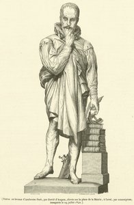 Ambroise Pare bronz szobra (metszet) alkotó: French School