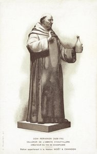 Dom Perignon szobra alkotó: French School