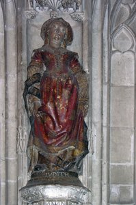 Judit szobra (polikróm kő)