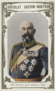 Stoetzer, a Metz tábornok parancsnoka (színes fotó) alkotó: French School