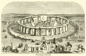 Stonehenge, restaurált (metszet) alkotó: French School