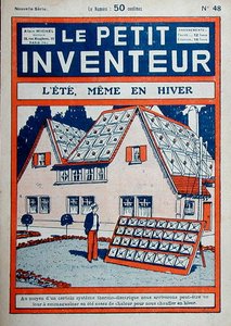 "Nyár, még télen is", címlapillusztráció a "Le Petit Inventeur" 1929-ből (színes litográfia) alkotó: French School